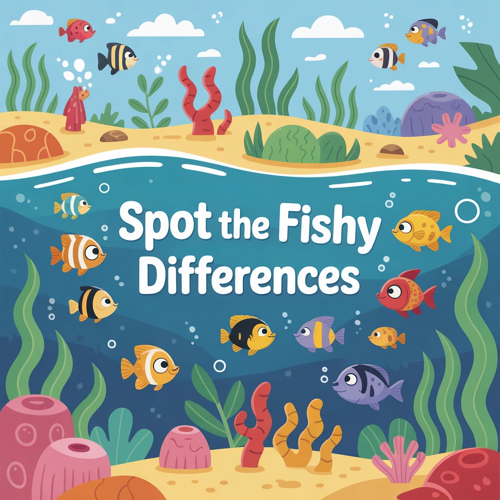 Cover image of Spot the Fishy Differences: Dive into This Engaging Online Game!