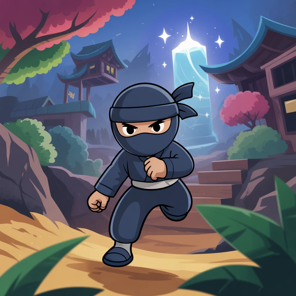 Cover image of Stealthy Shadows: The Ultimate Ninja Quest Online
