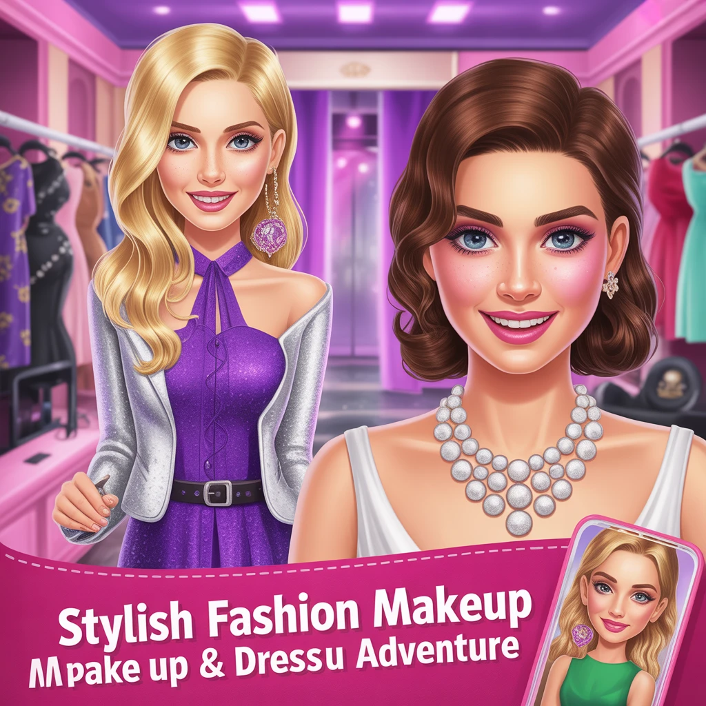 Cover image of Stylish Fashion Makeup & Dress Up Adventure - Play Free Online Game