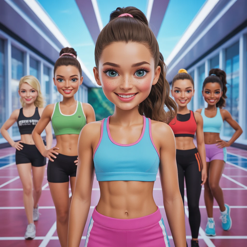 Cover image of Stylish Fitness Girls: Dress Up & Style Your Own Athletes Online!