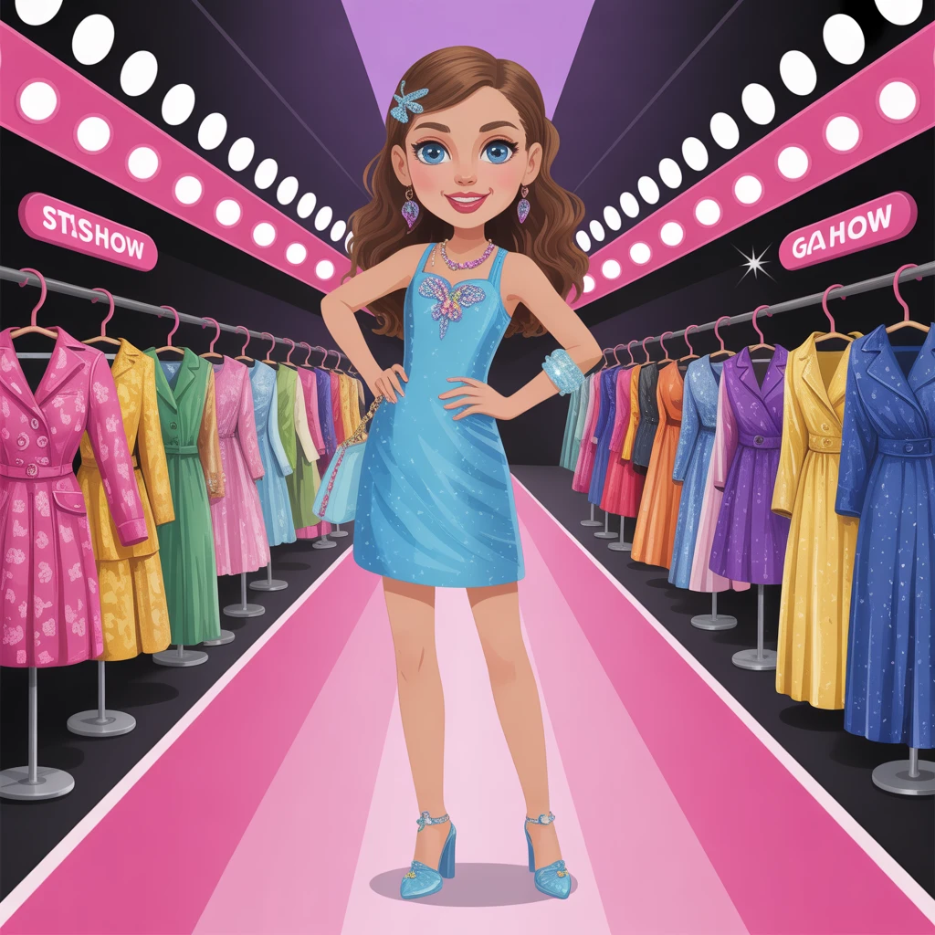 Cover image of Stylish Girls Fashion Show: Dress Up in Trendy Outfits Online