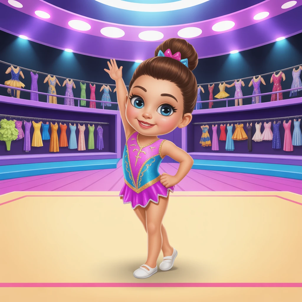 Cover image of Stylish Gymnastics Dress Up Challenge - Create Your Perfect Routine!