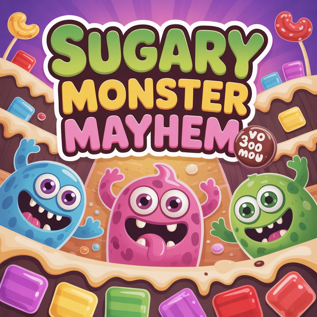 Cover image of Sugary Monster Mayhem: An Exciting Free Online Adventure