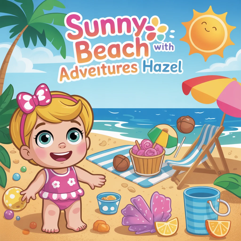 Cover image of Sunny Beach Adventures with Baby Hazel: A Fun-Filled Free Online Game