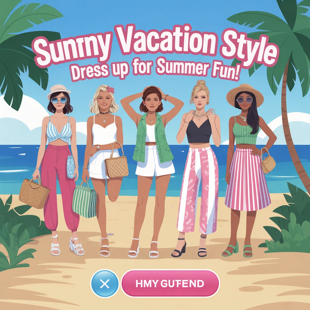 Cover image of Sunny Vacation Style: Dress Up for Summer Fun!