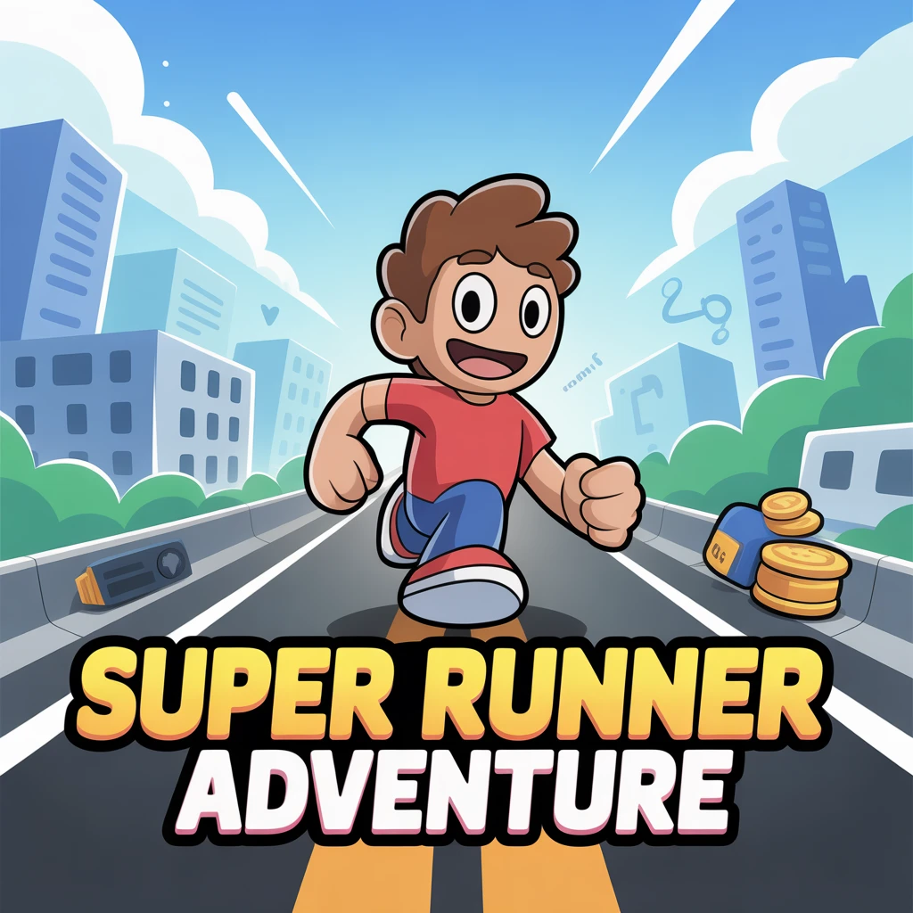 Cover image of Super Runner Adventure: TunTun Sahur's Ultimate Free Online Game