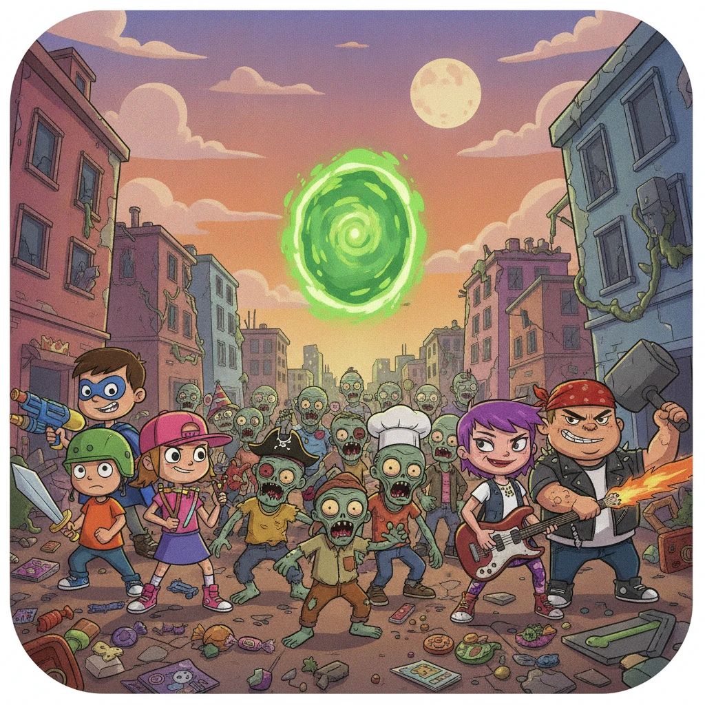 Cover image of Survive the Zombie Apocalypse: Good Guys vs. Bad Boys - Free Online Game