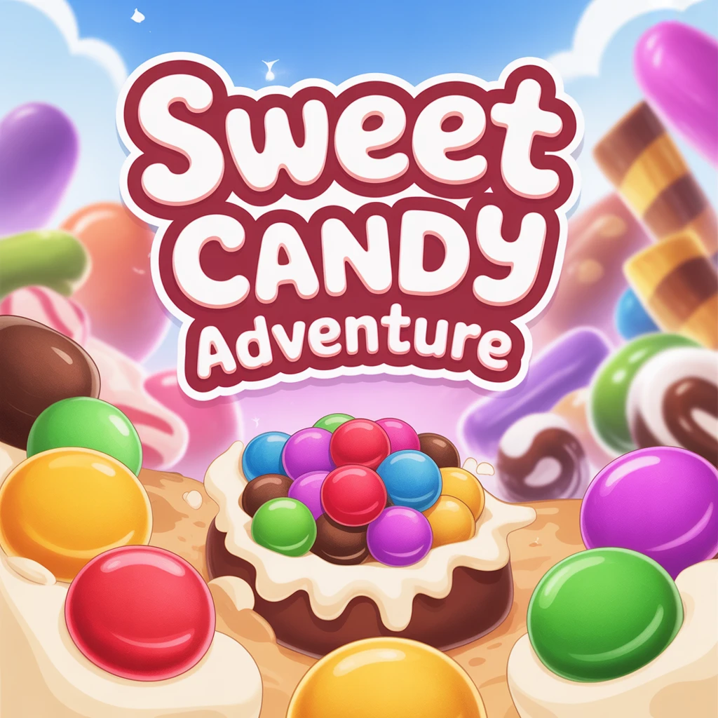 Cover image of Sweet Candy Adventure: Race to Collect Treats in this Free Online Game!