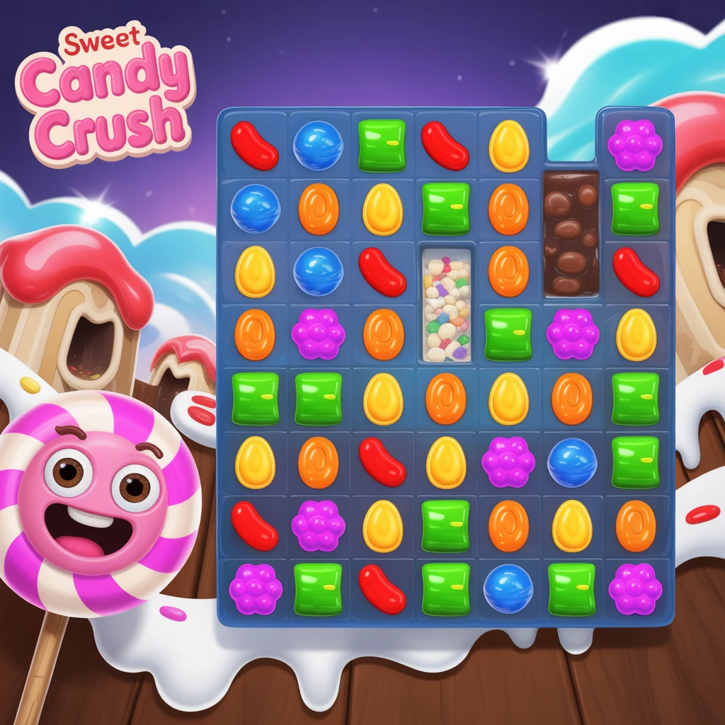 Cover image of Sweet Candy Crush: Free Online Puzzle Adventure