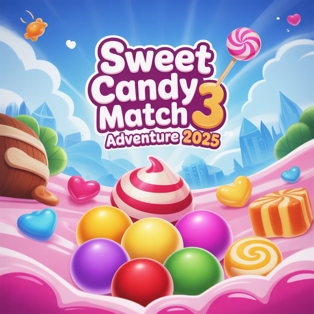 Cover image of Sweet Candy Match 3 Adventure 2025 - Play Online for Free!