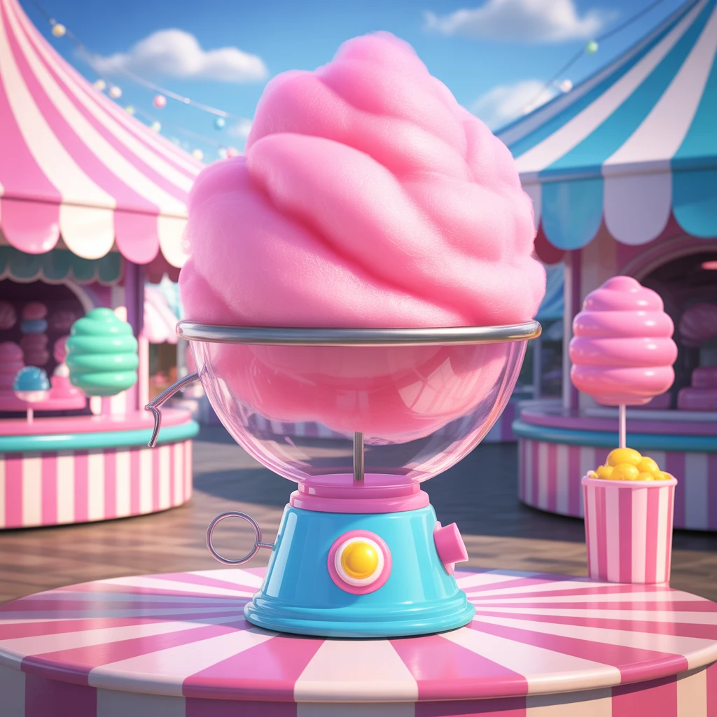 Cover image of Sweet Delight: Spin Your Own Cotton Candy Online Game