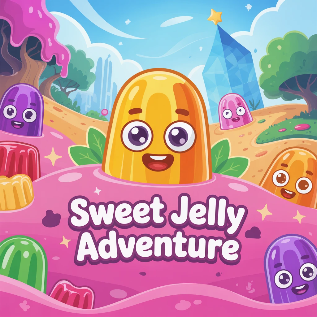 Cover image of Sweet Jelly Adventure: Connect with Your Colorful Buddy in This Free Online Game!