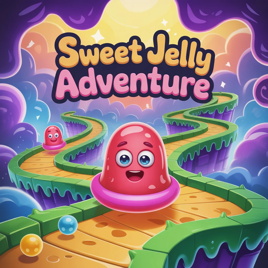 Cover image of Sweet Jelly Adventure: Navigate the Colorful Maze in This Free Online Game