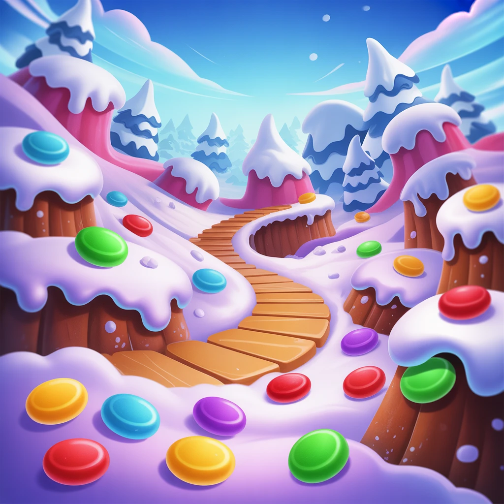 Cover image of Sweet Snowy Blast: Fun Free Online Game