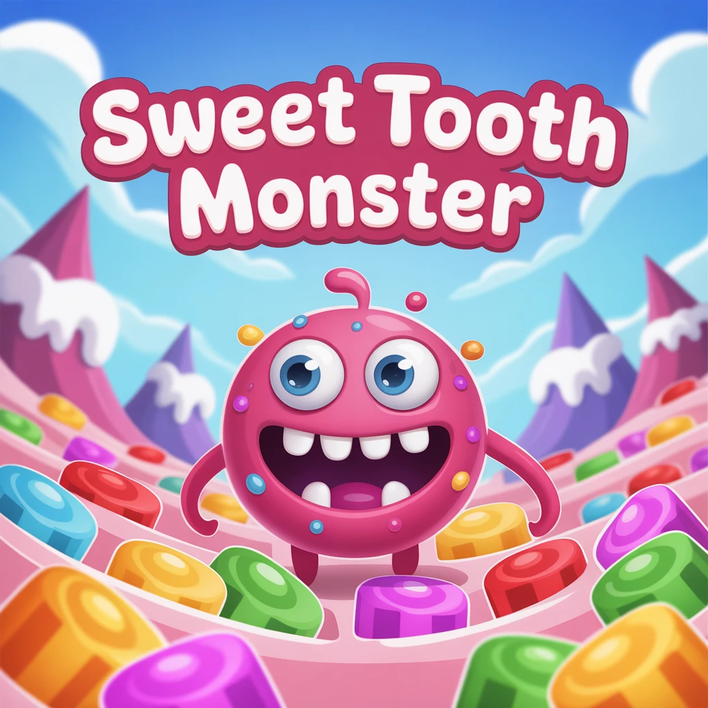 Cover image of Sweet Tooth Monster: Free Online Candy Collecting Adventure