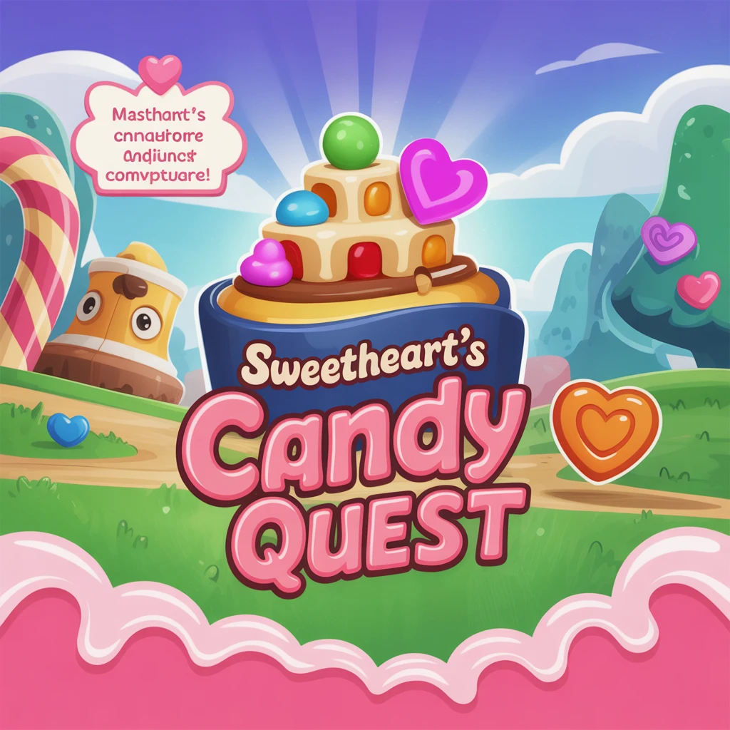 Cover image of Sweetheart's Candy Quest: A Delicious Online Adventure