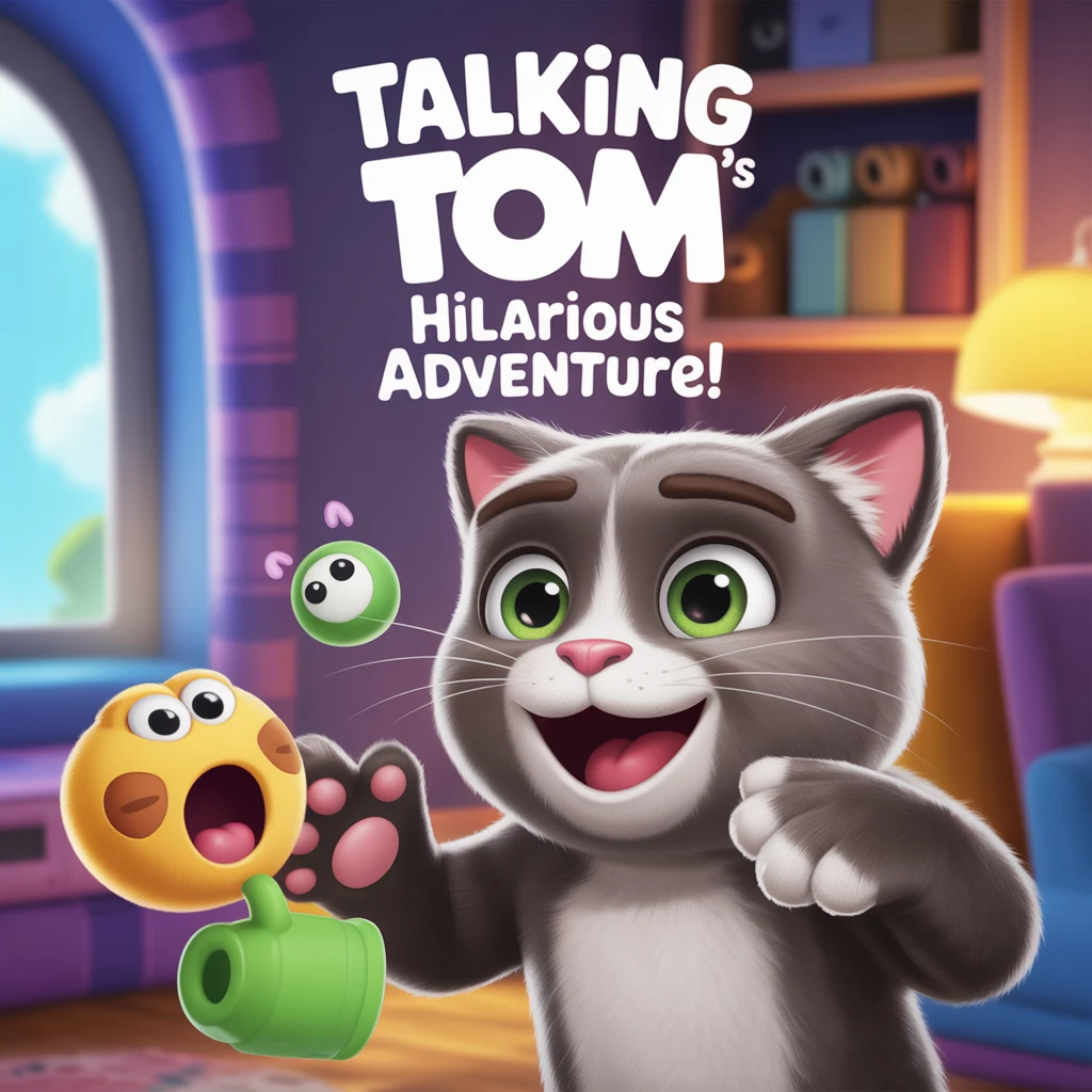 Cover image of Talking Tom's Hilarious Adventure – Play Free Online Game!