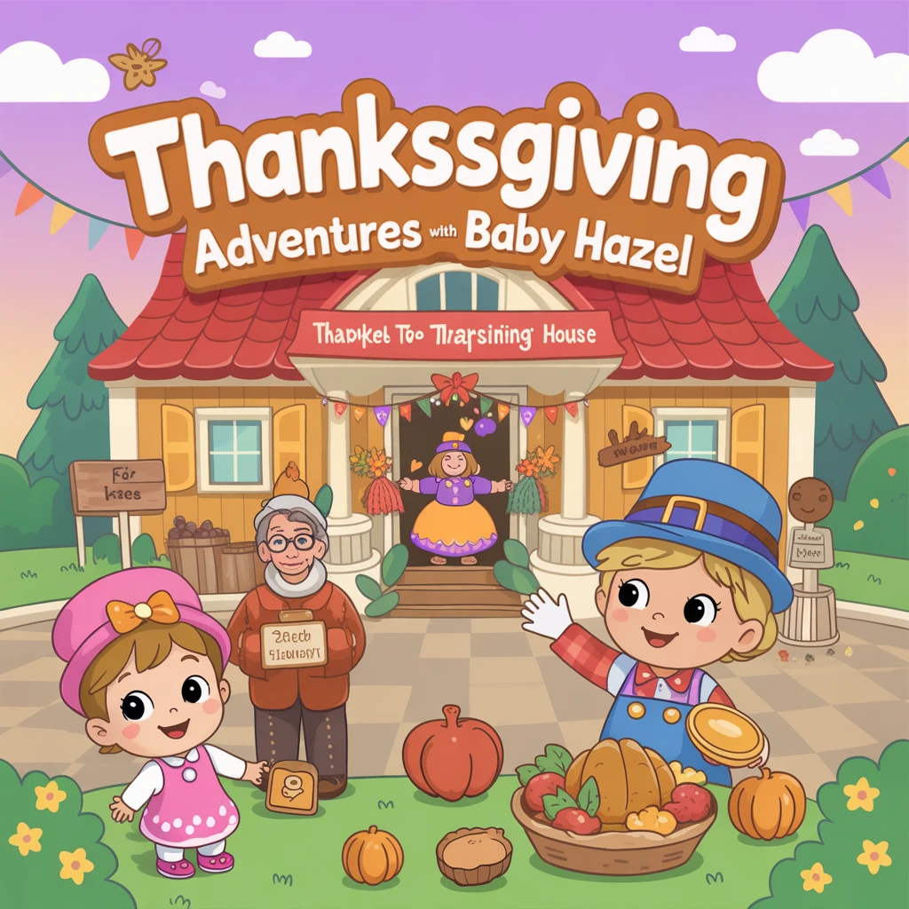 Cover image of Thanksgiving Adventures with Baby Hazel: A Free Online Game