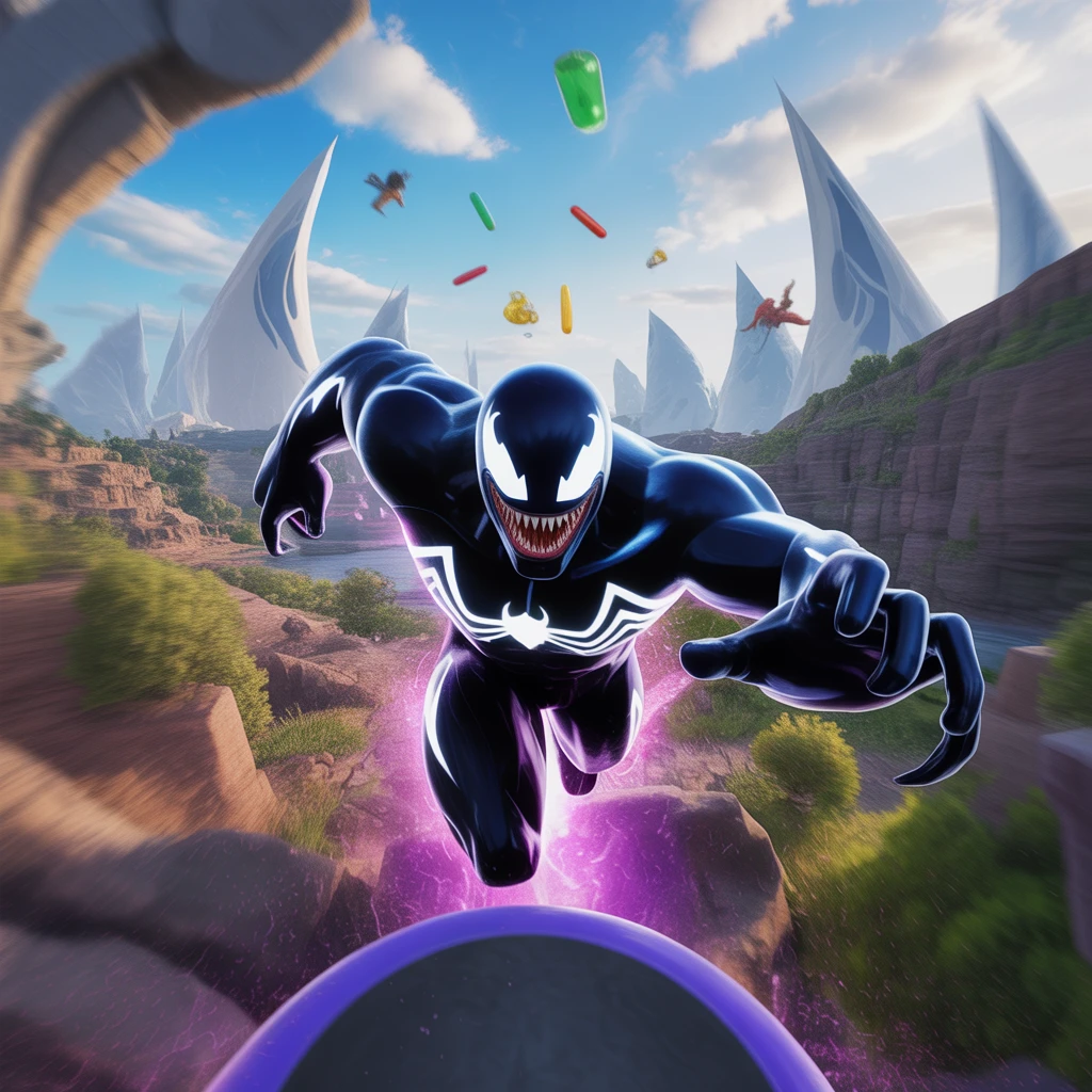 Cover image of Thrilling 3D Venom Dash: An Exciting Online Adventure Game