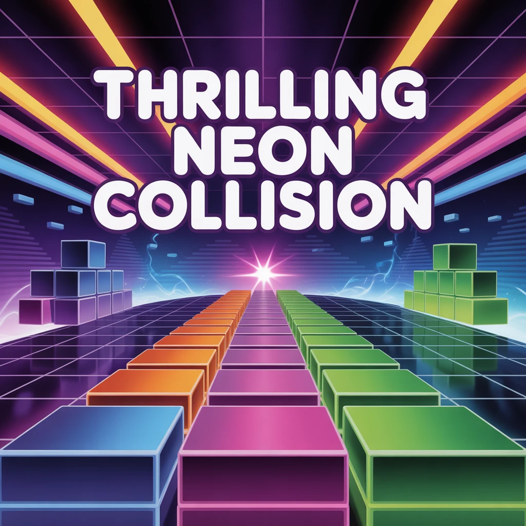 Cover image of Thrilling Neon Collision: An Exciting Free Online Browser Game