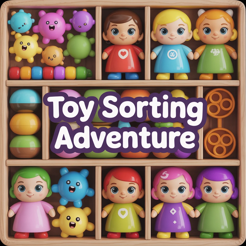 Cover image of Toy Sorting Adventure: Play This Free Online Puzzle Game Now!