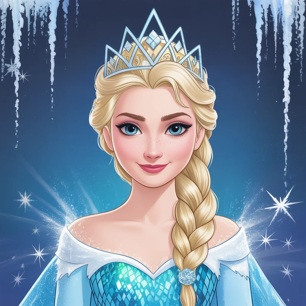 Cover image of Transform Elsa into a Stunning Snow Queen: Free Online Makeup Game