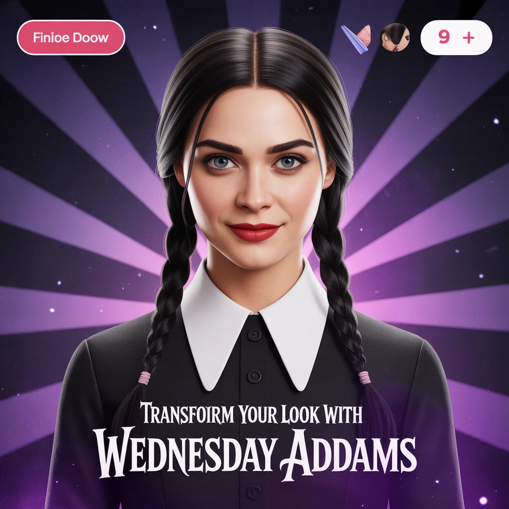 Cover image of Transform Your Look with Wednesday Addams: Free Online Makeover Game