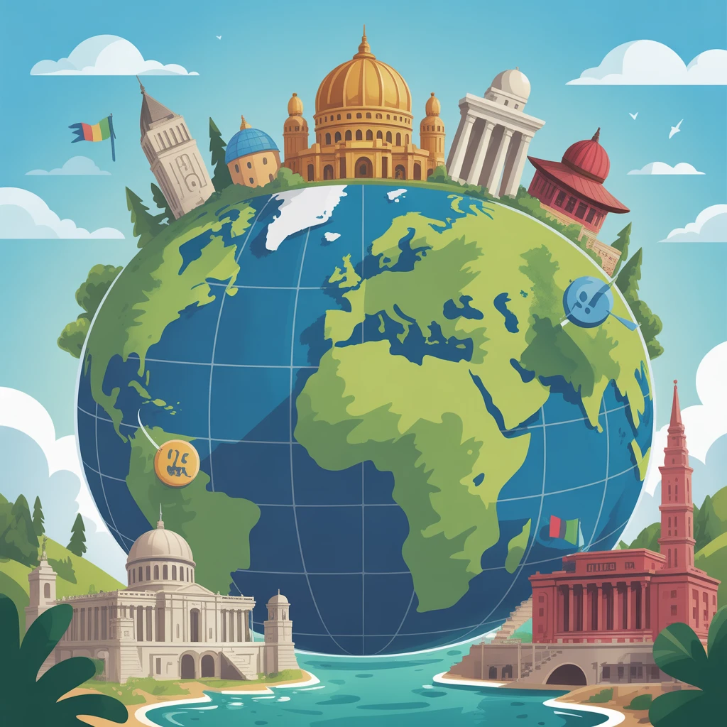 Cover image of Travel the World with Fun Word Puzzle Challenges