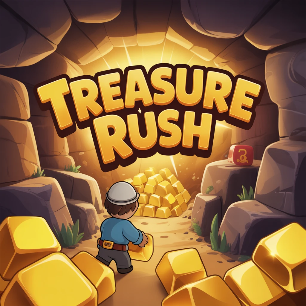 Cover image of Treasure Rush: Unleash Your Gold-Pushing Skills in this Exciting Online Adventure!