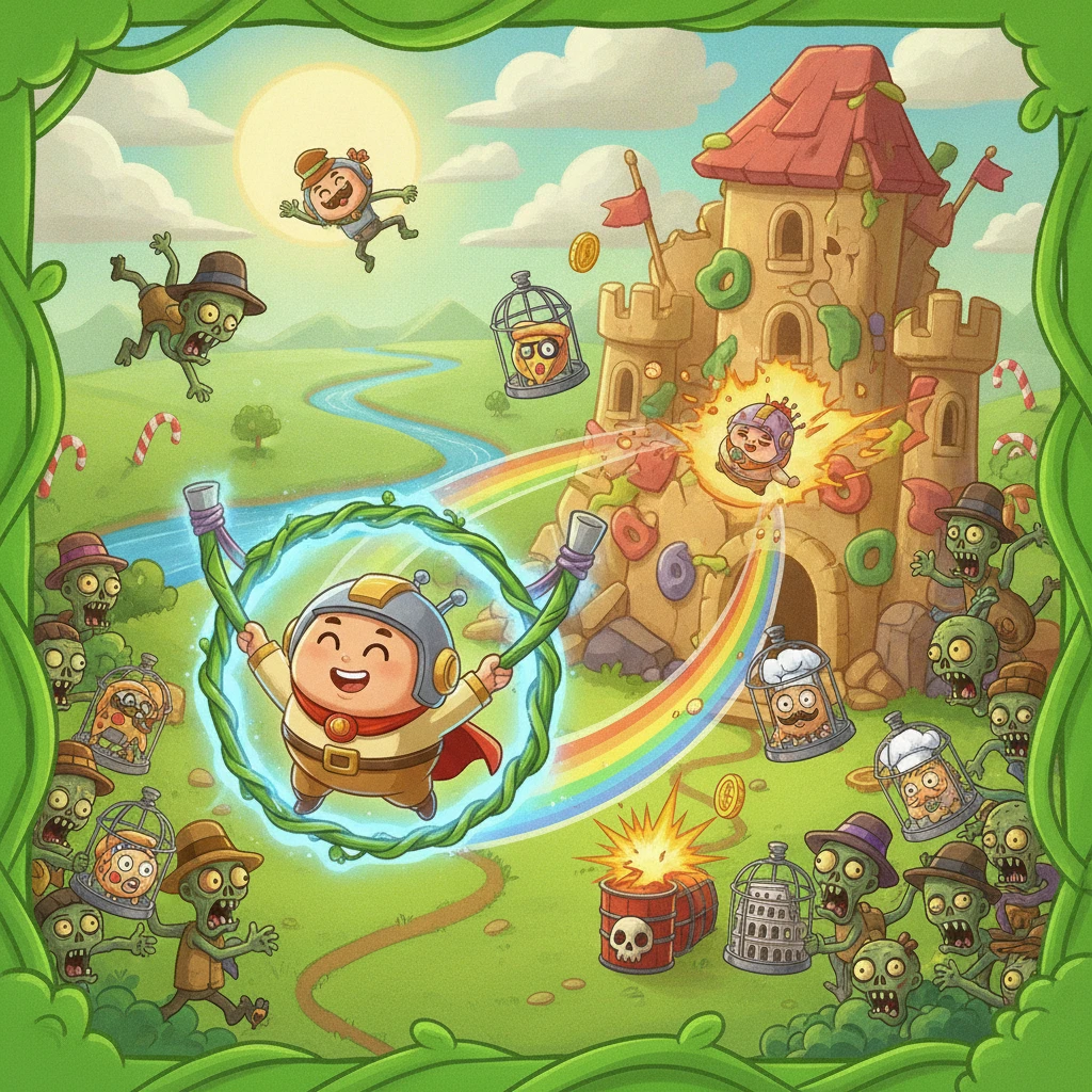 Cover image of Tung Tung Tung: Survive the Zombie Invasion in this Free Online Game!