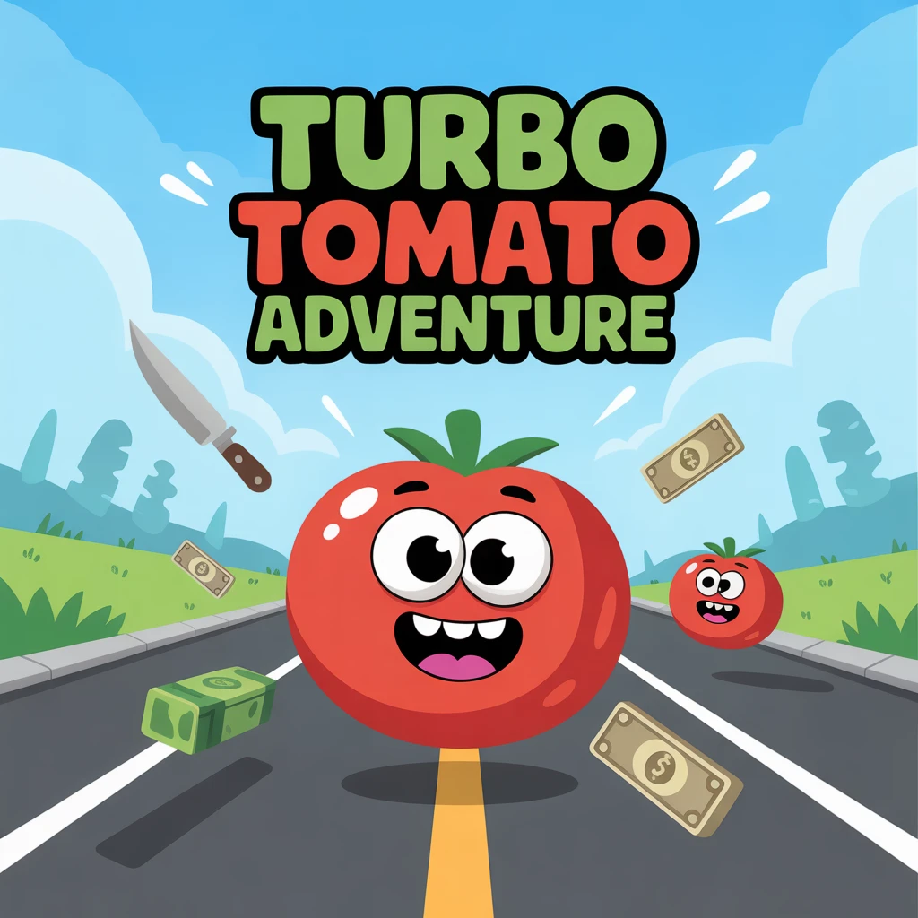 Cover image of Turbo Tomato Adventure: Fast-Paced Online Fun
