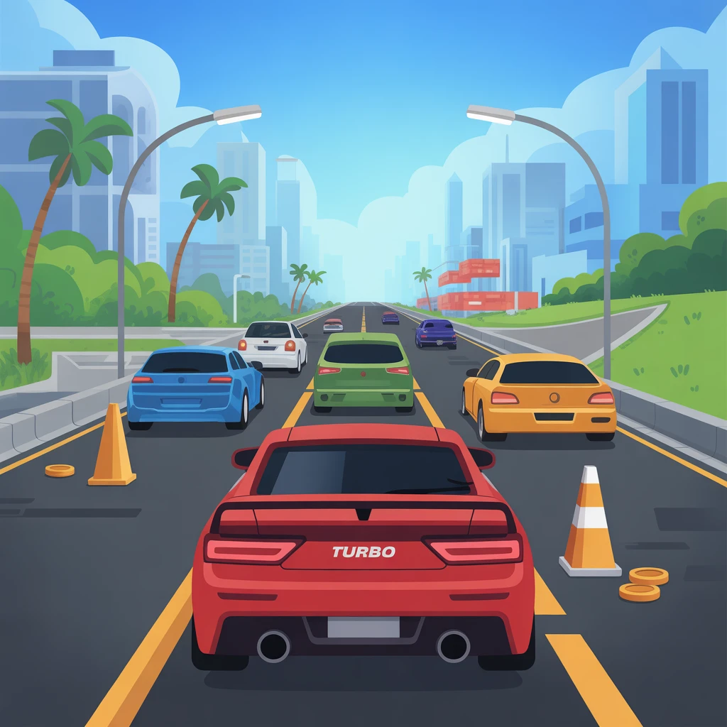 Cover image of Turbo Traffic Race: Conquer the Challenge in This Free Online Browser Game!