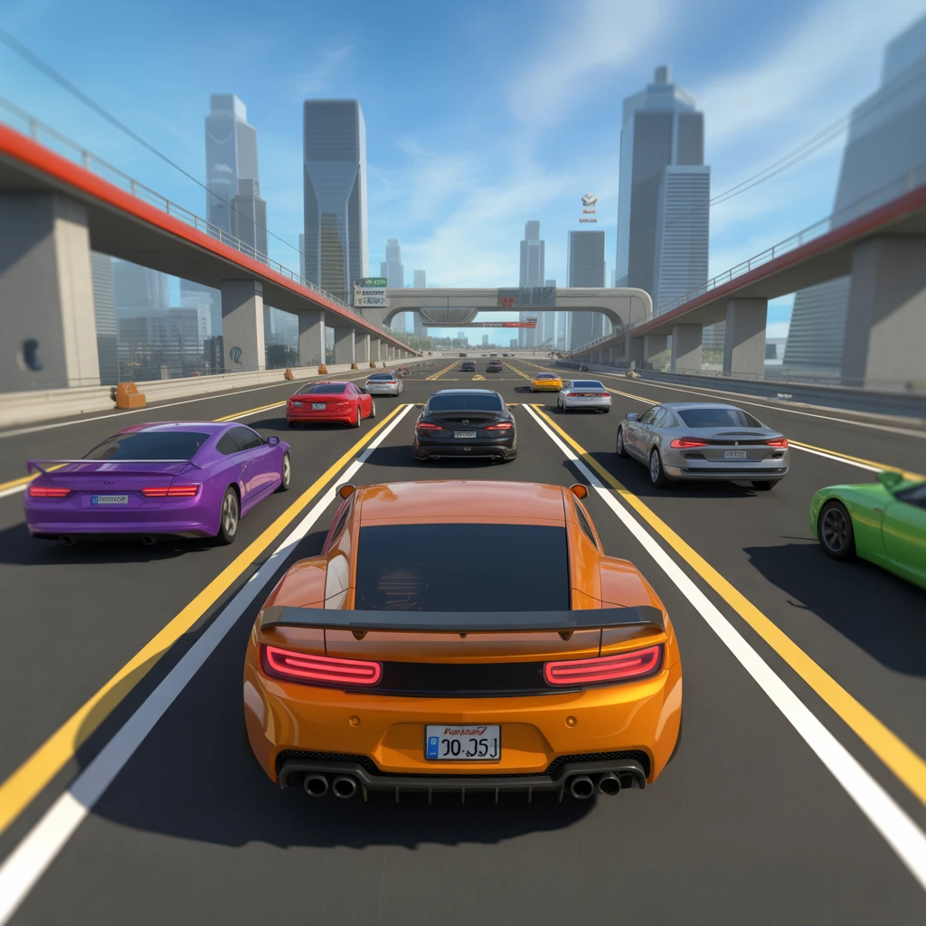 Cover image of Turbo Your Ride on the Thrilling Hot Highway Adventure!