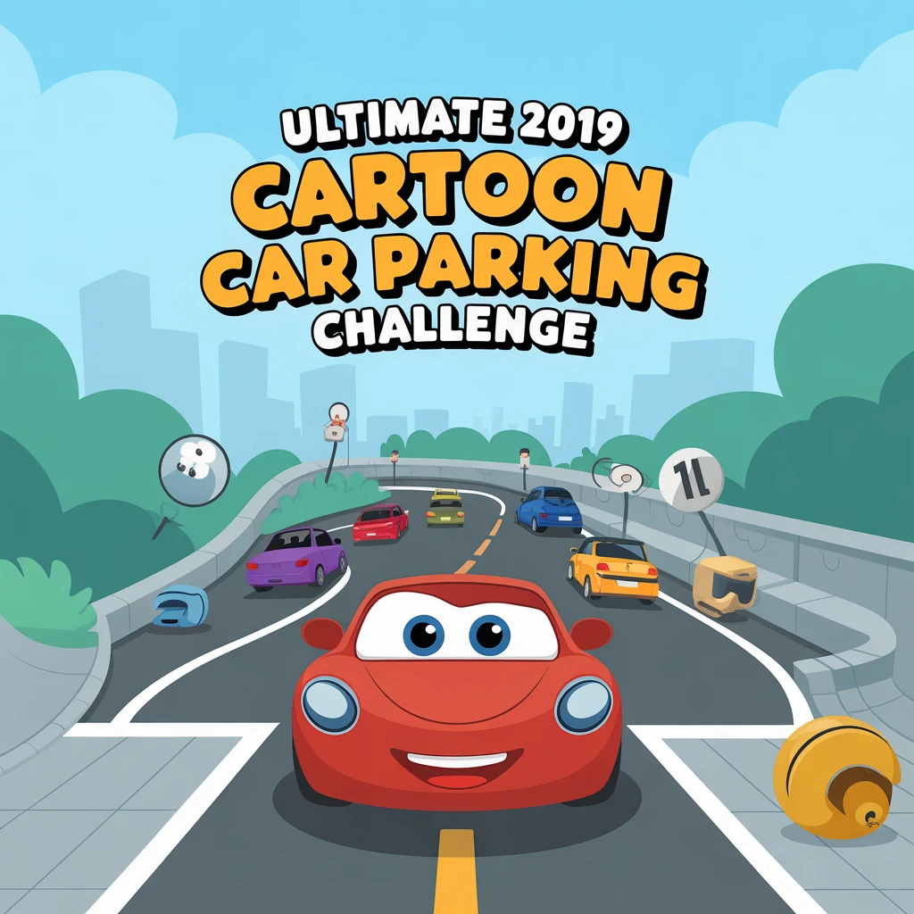 Cover image of Ultimate 2019 Cartoon Car Parking Challenge - Free Online Game