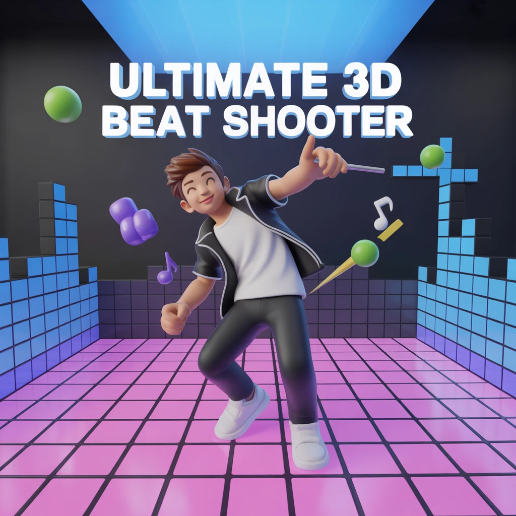 Cover image of Ultimate 3D Beat Shooter: Free Online Action Game