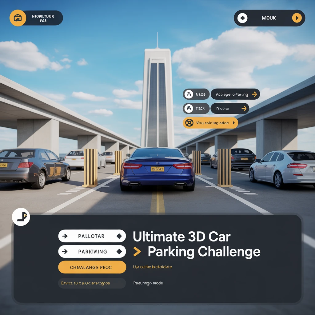 Cover image of Ultimate 3D Car Parking Challenge - Free Online Game