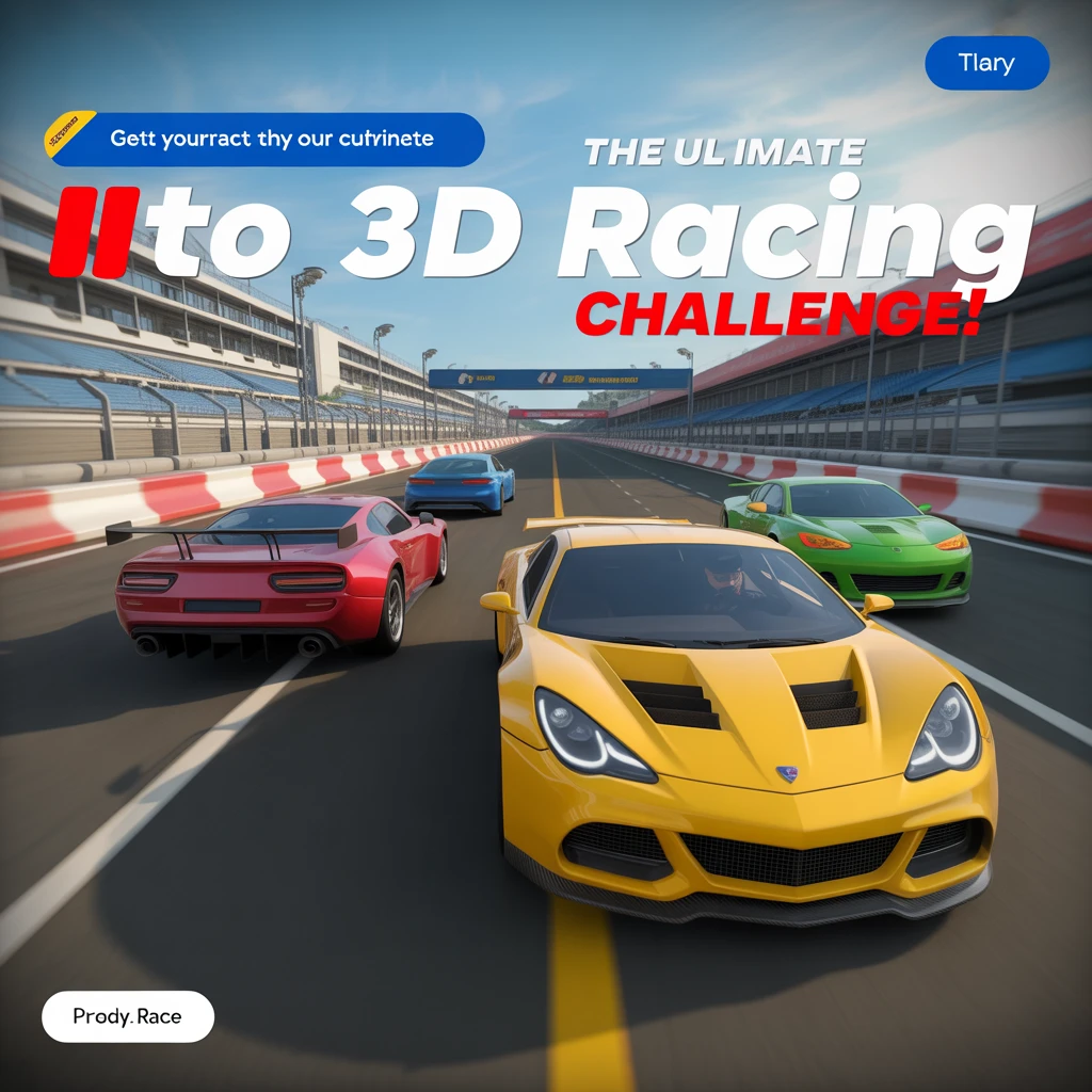Cover image of Ultimate 3D Racing Challenge: Free Online Game Action