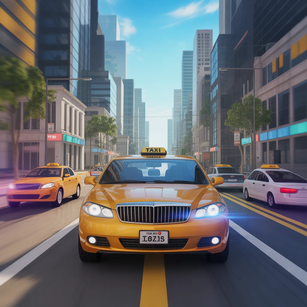 Cover image of Ultimate 3D Taxi Driving Adventure - Free Online Game