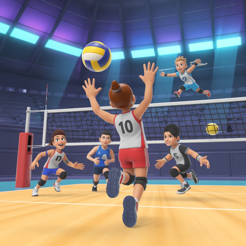 Cover image of Ultimate 3D Volleyball Showdown - Free Online Game