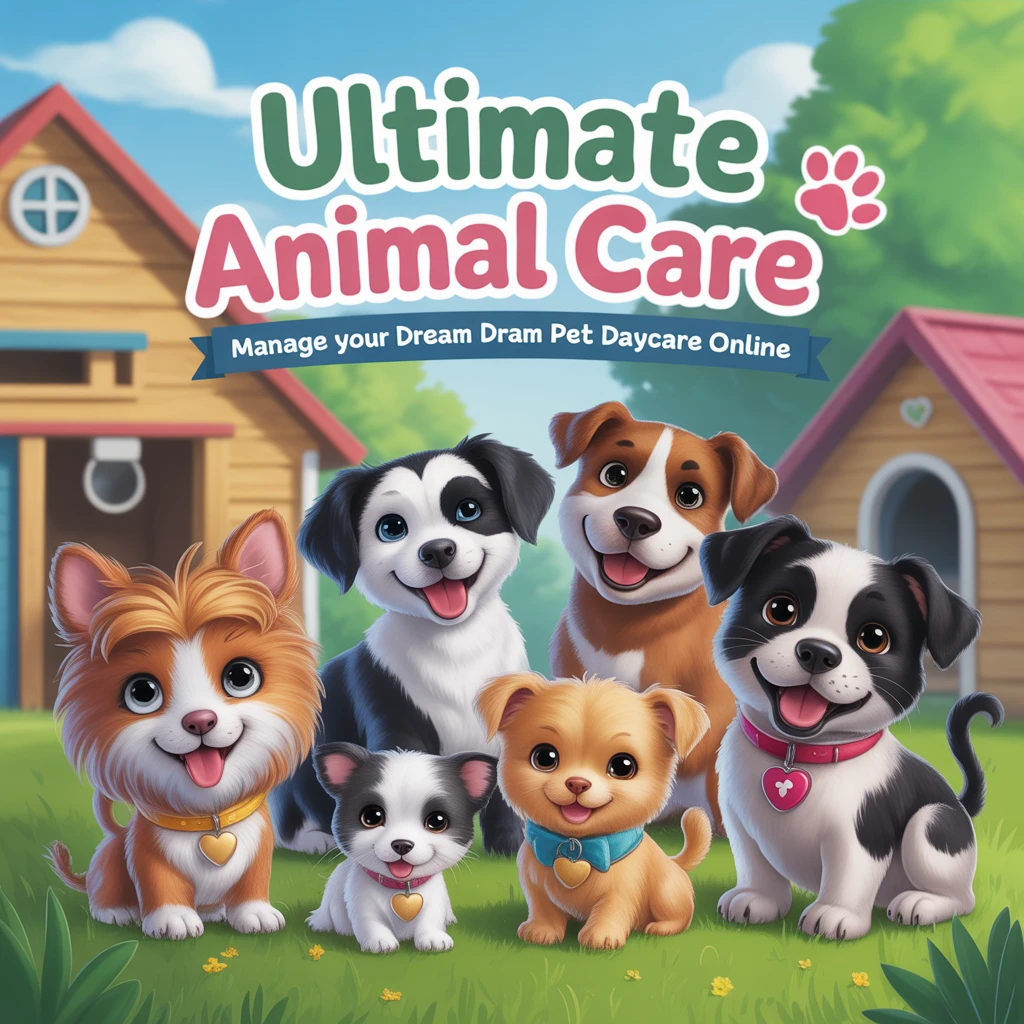 Cover image of Ultimate Animal Care: Manage Your Dream Pet Daycare Online