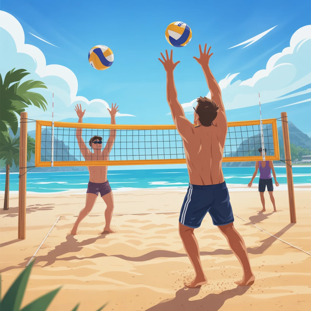 Cover image of Ultimate Beach Volleyball Showdown: Play Online for Free!