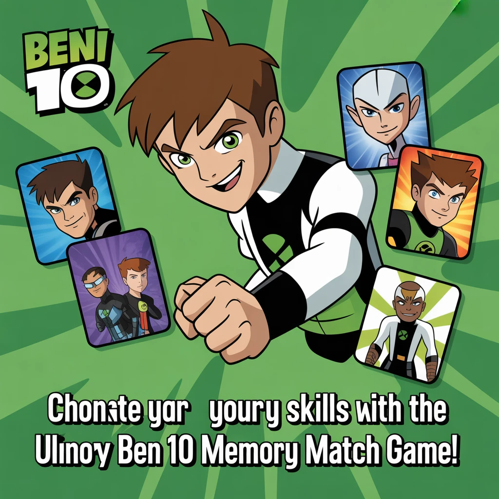 Cover image of Ultimate Ben 10 Memory Match Game - Play Free Online!