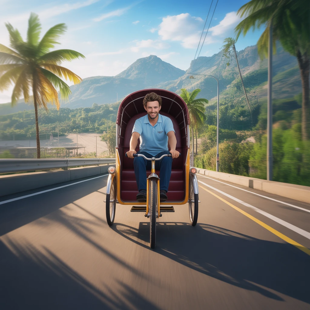 Cover image of Ultimate Bicycle Rickshaw Adventure: Free Online Simulation Game