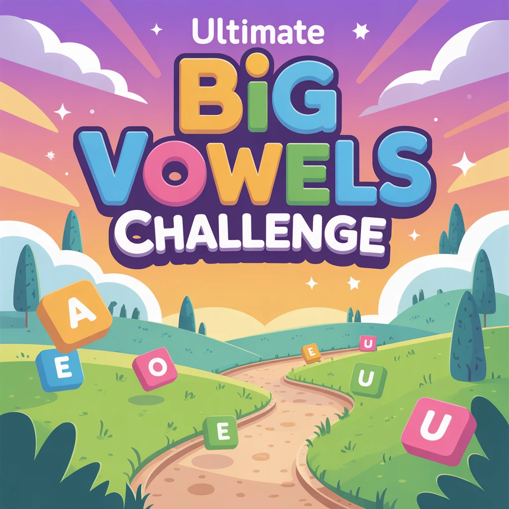 Cover image of Ultimate Big Vowels Challenge: Free Online Word Adventure