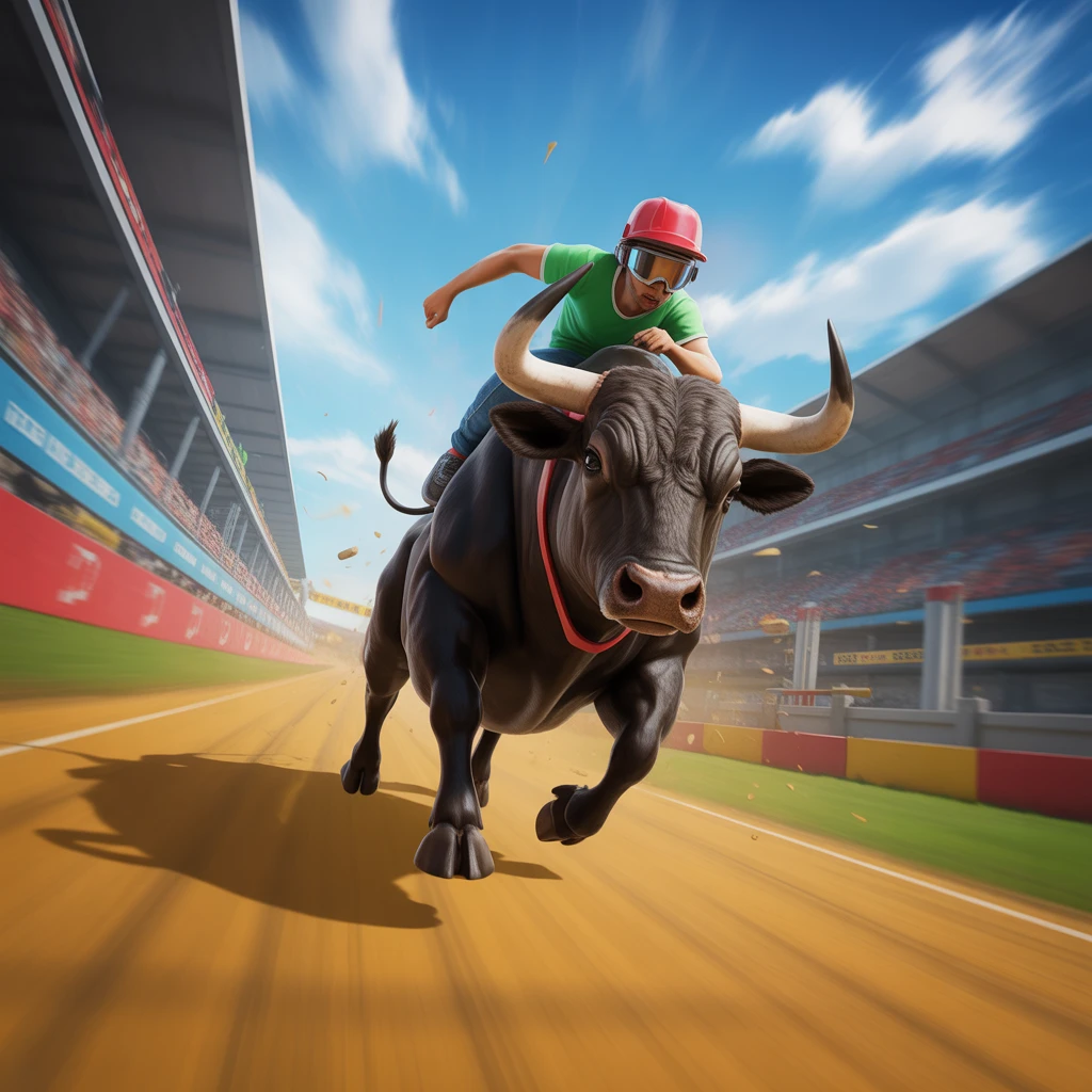 Cover image of Ultimate Bull Racing Challenge: Compete Now in This Free Online Game!
