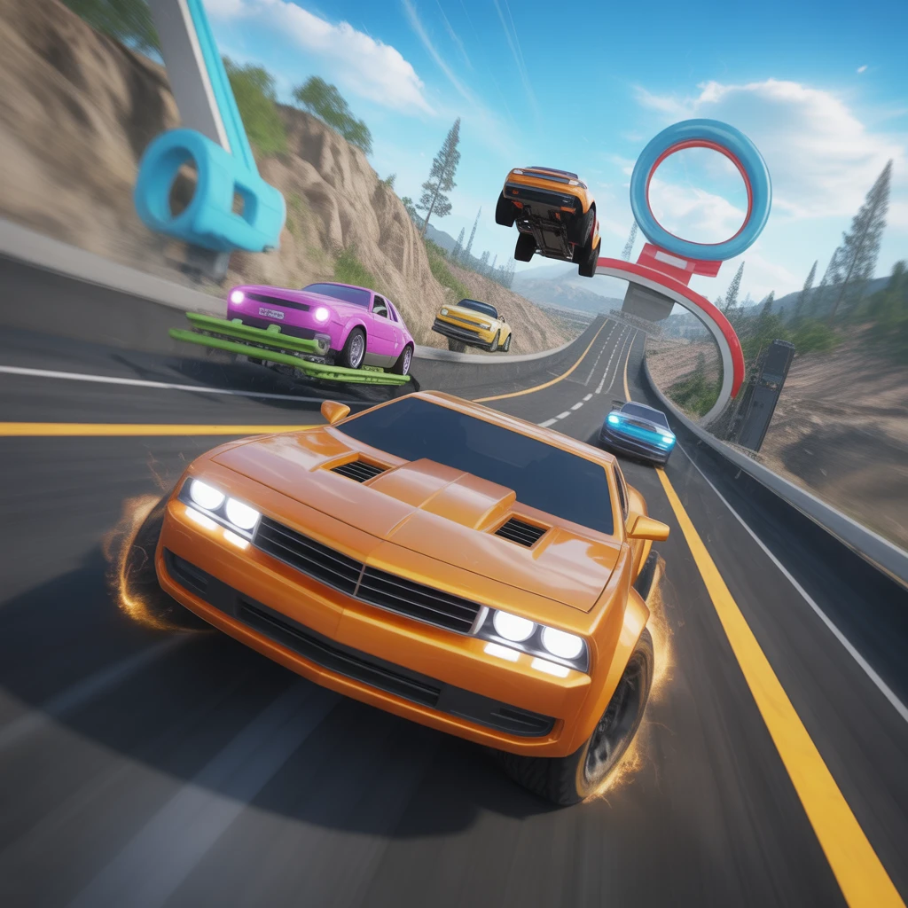 Cover image of Ultimate Car Stunt Challenge on Tricky Tracks - Play Free Online!