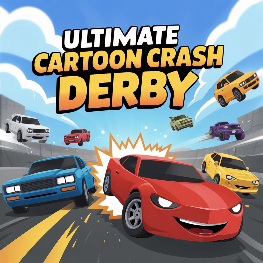 Cover image of Ultimate Cartoon Car Crash Derby: Free Online Destruction Fun!