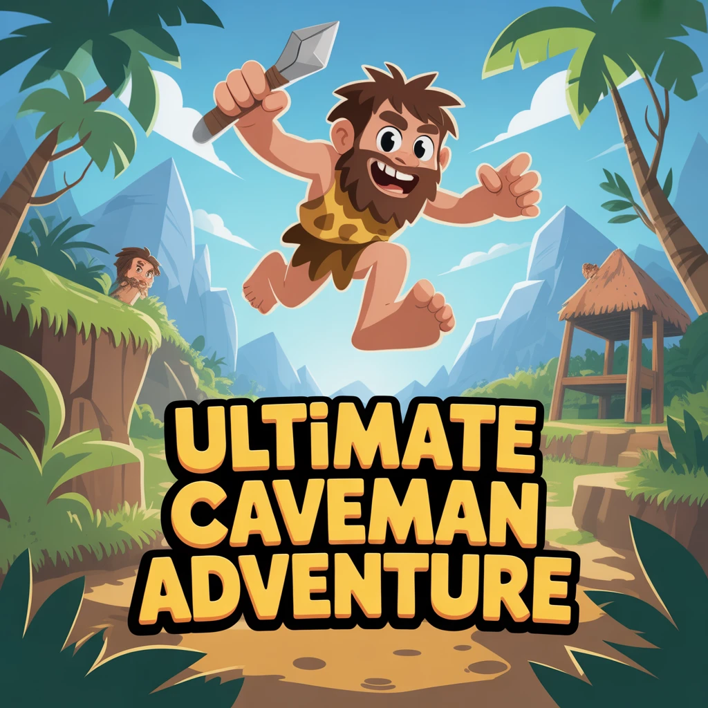 Cover image of Ultimate Caveman Adventure: Free Online Hunt Game