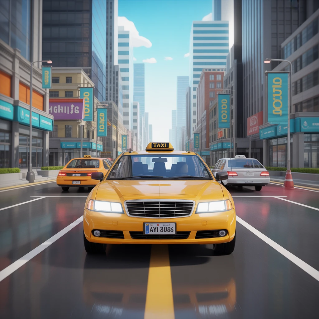 Cover image of Ultimate City Taxi Adventure: Free Online Driving Game