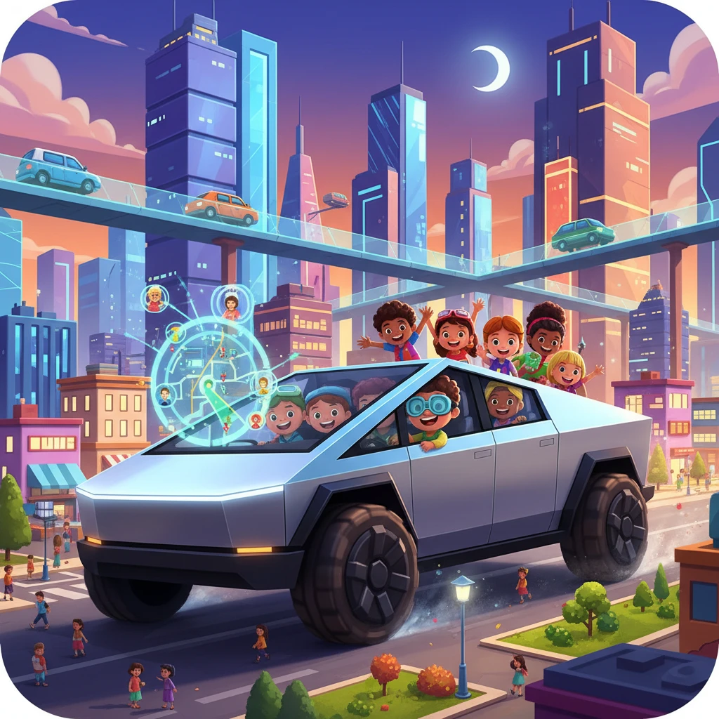 Cover image of Ultimate CyberTruck Adventure: Free Online Driving Simulator